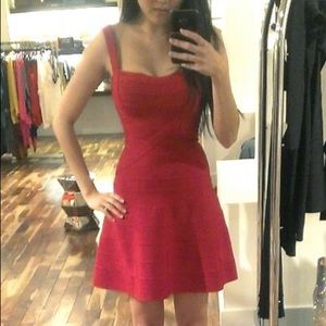 Herve Leger Faith A-Line Dress
